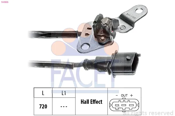 Eksantrik sensörü 90355 Facet