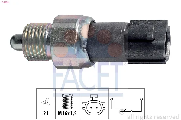 Geri vites lambası müşürü 76232 Facet