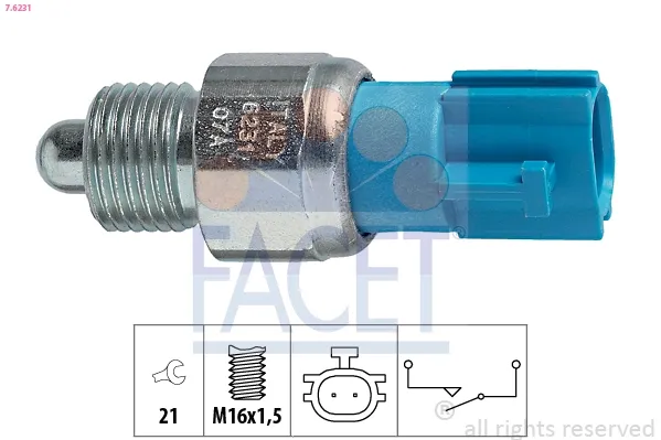 Geri vites lambası müşürü 76231 Facet