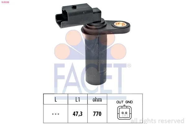 Krank sensörü 90538 Facet