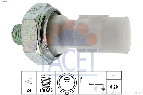 Yağ basınç sensörü 70182 Facet