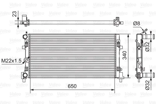 Radyatör 701522 VALEO