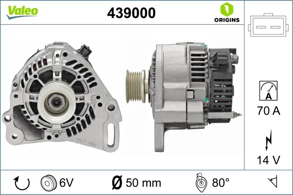 Şarj dinamosu 439000 VALEO