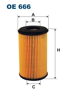 Yağ filtresi OE666 Filtron