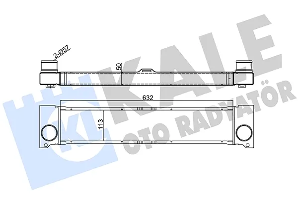 Intercooler radyatörü 348000 Kale