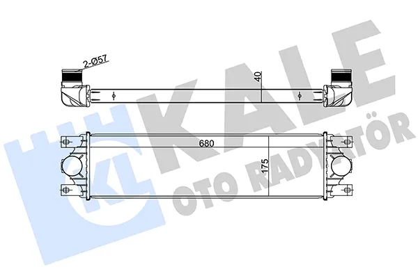 Intercooler radyatörü 345000 Kale