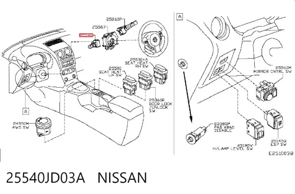Sinyal Kolu Nissan Qashqai I