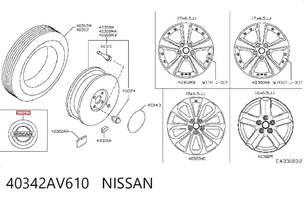 Jant kapağı Nissan Qashqai I