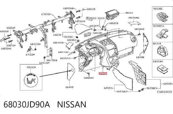 Torpido Nissan Qashqai I