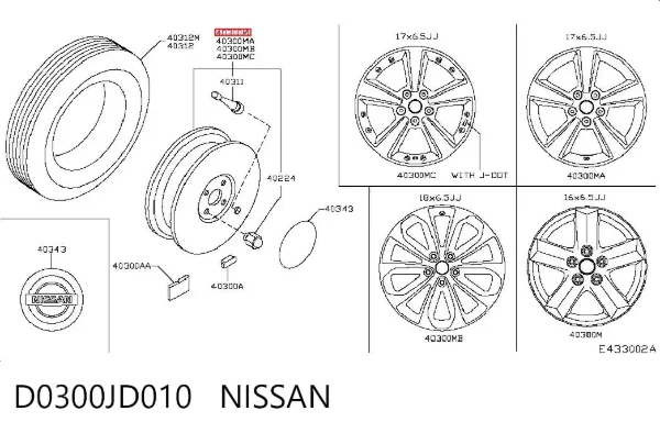 Jant Nissan Qashqai I
