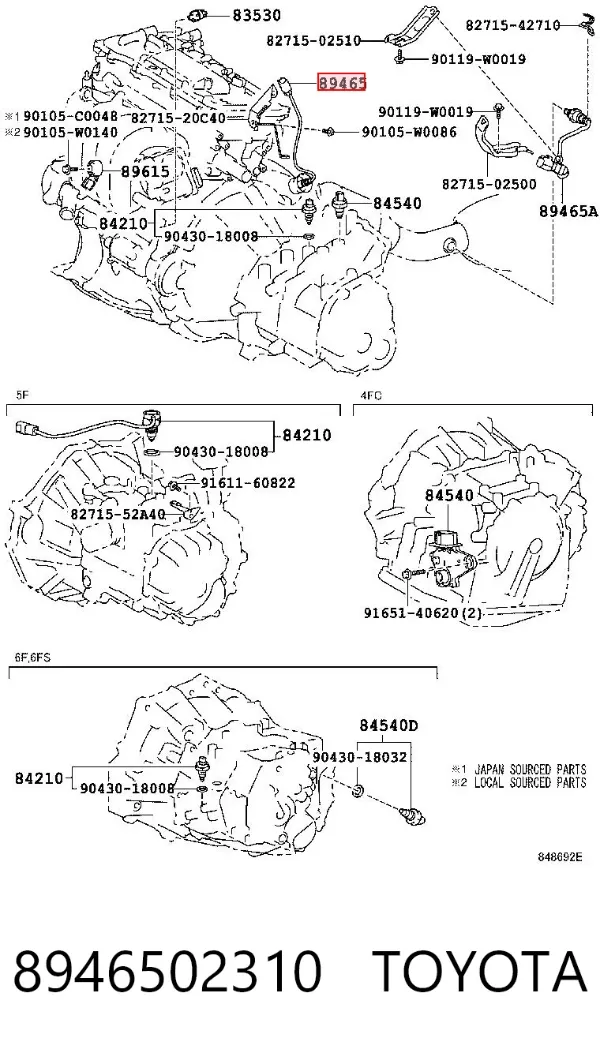 Oksijen sensörü Toyota Corolla E15