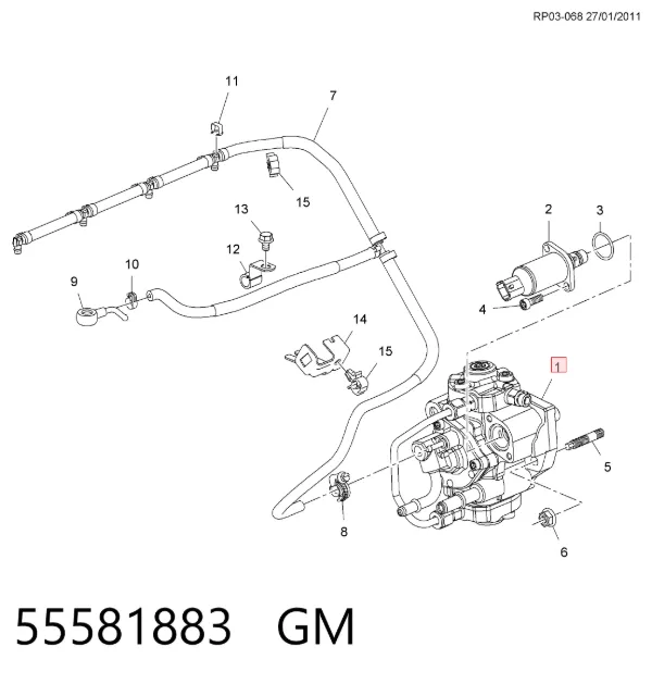 Mazot pompası Chevrolet Cruze J300