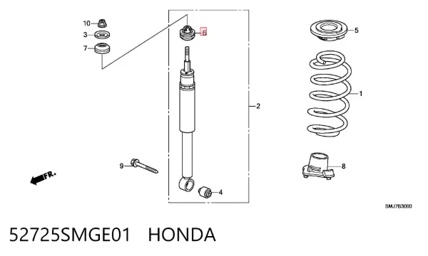 Amortisör takozu Honda Civic VIII