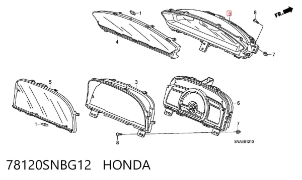 Gösterge paneli Honda Civic VIII