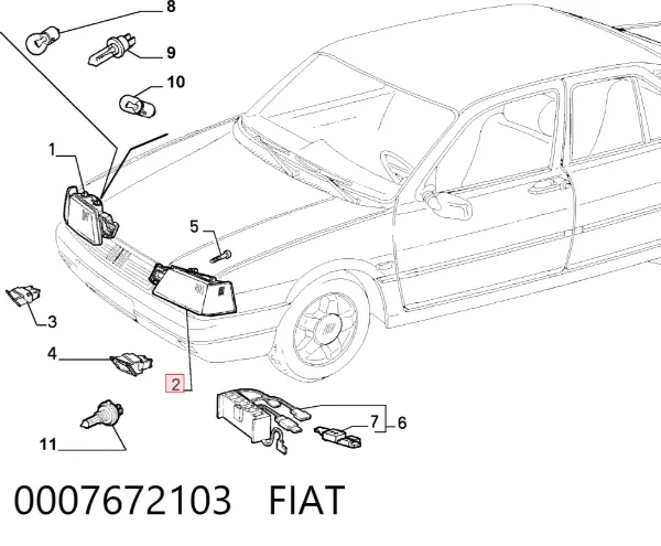 Sol far Fiat Tempra 159