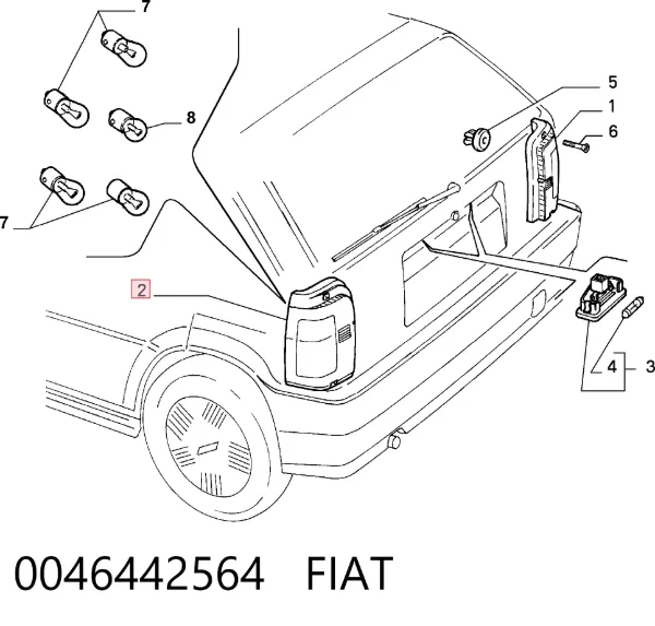 Sol arka stop Fiat Tipo 160
