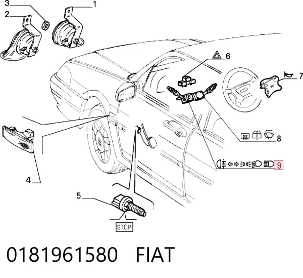 Sinyal Kolu Fiat Tempra 159