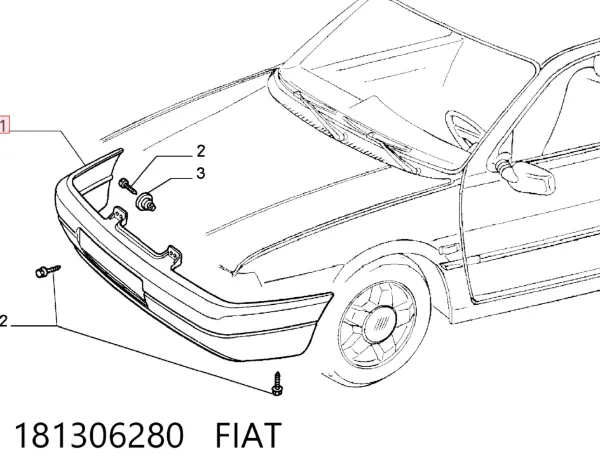 Ön tampon Fiat Tempra 159