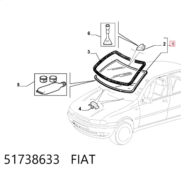 Ön cam Fiat Palio 178BX