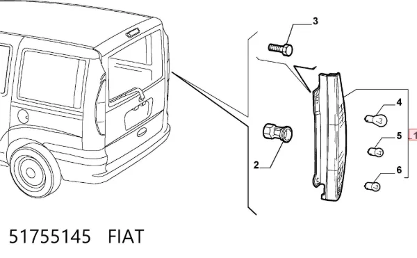 Sol arka stop 51755145 Fiat/Alfa/Lancia