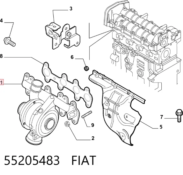 Turbo 55205483 Fiat/Alfa/Lancia