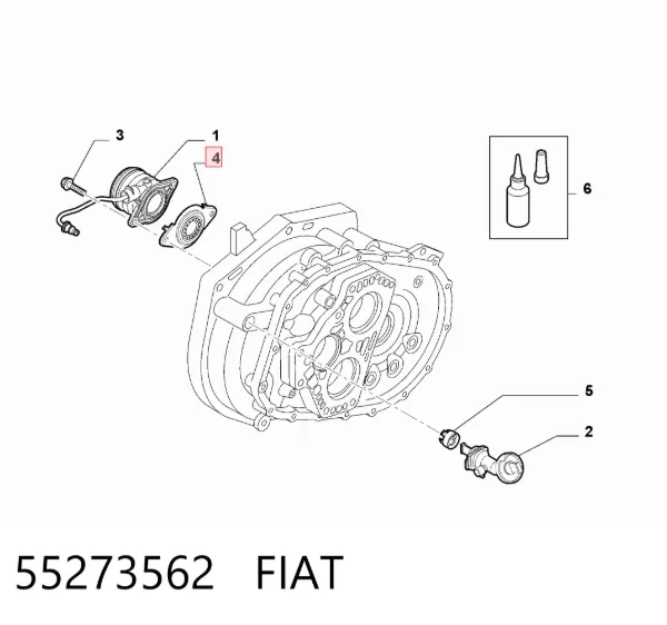Şanzıman keçesi (giriş/ana mil) 55273562 Fiat/Alfa/Lancia
