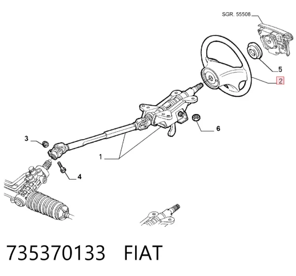 Direksiyon Fiat Albea 172