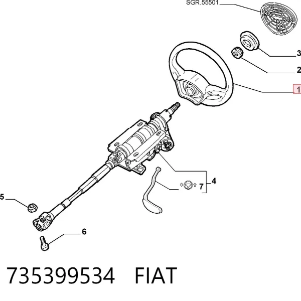 Direksiyon Fiat Doblo I