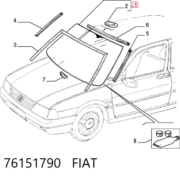 Ön cam Fiat Tipo 160
