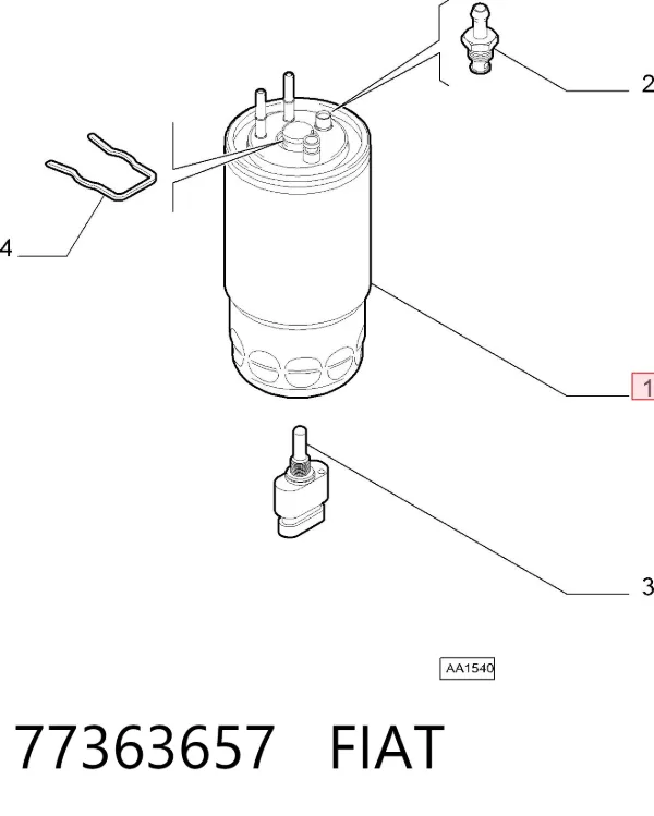 Yakıt filtresi 77363657 Fiat/Alfa/Lancia