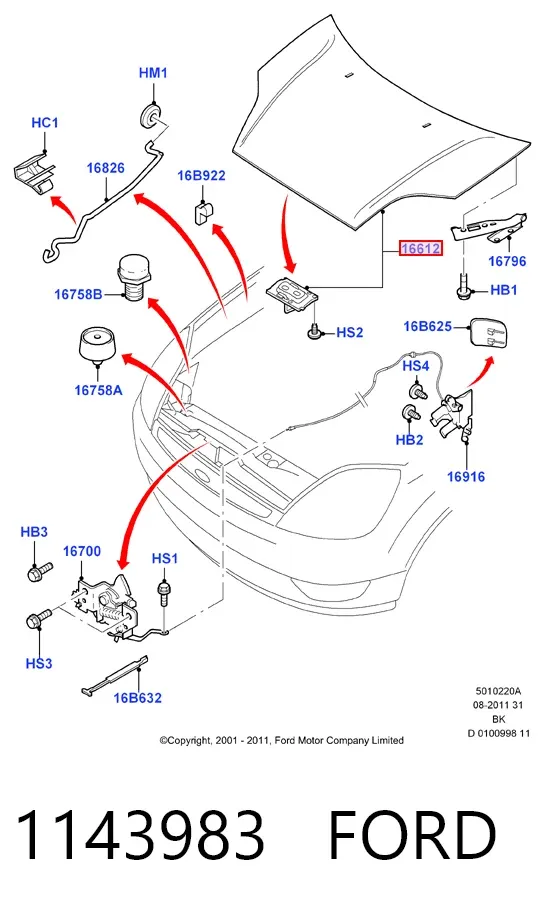 Kaput Ford Fiesta Mk5