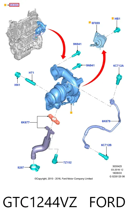 Turbo GTC1244VZ Ford