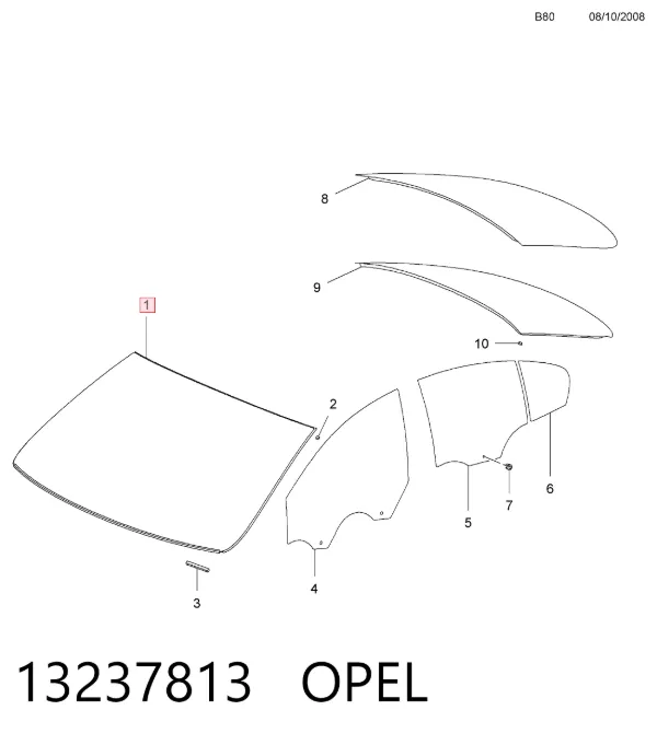 Ön cam Opel Insignia A