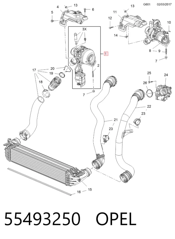 Turbo 55493250 Opel