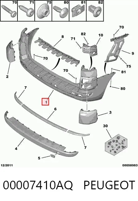 Arka tampon Citroen C4 GRAND PICASSO I