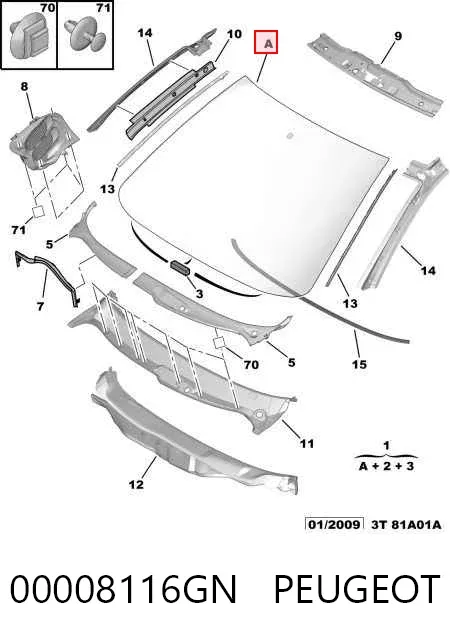 Ön cam Peugeot 206 2A/C