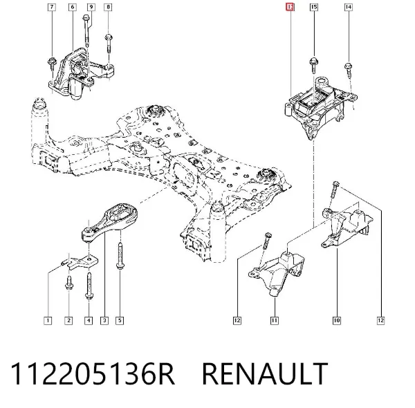 Sol motor takozu 112205136R Renault (RVI)