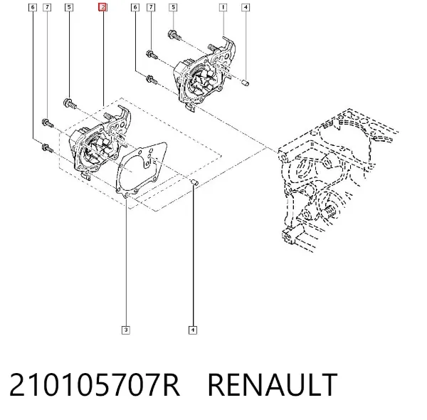 Devirdaim 210105707R Renault (RVI)