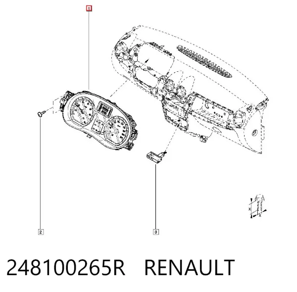 Gösterge paneli Dacia Duster HS