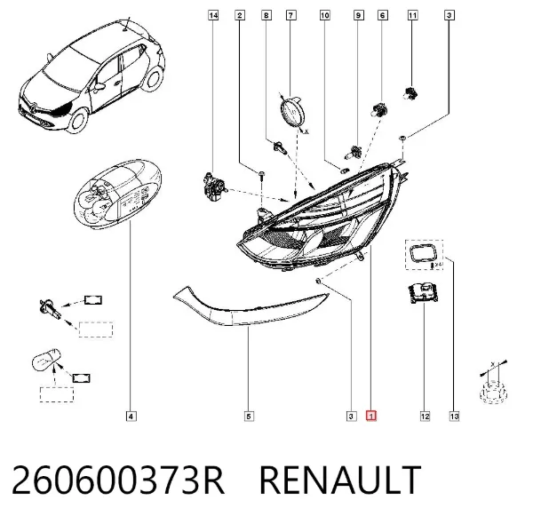 Sol far 260600373R Renault (RVI)