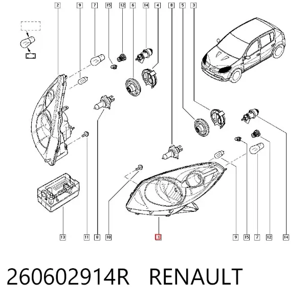 Sol far 260602914R Renault (RVI)