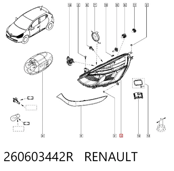 Sol far 260603442R Renault (RVI)