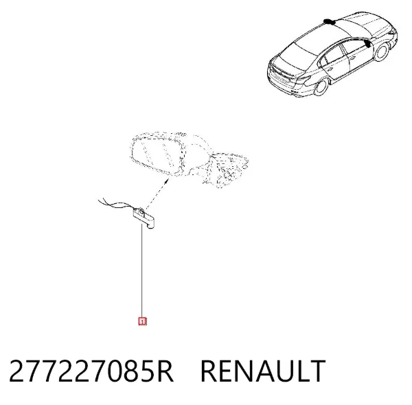 Dış ortam sıcaklık sensörü 277227085R Renault (RVI)