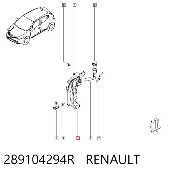 Silecek suyu deposu 289104294R Renault (RVI)