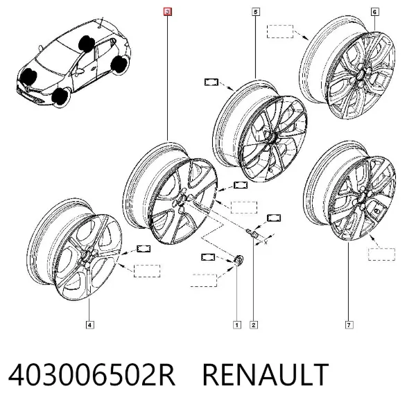 Jant Renault Clio IV