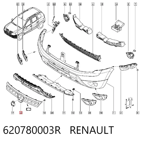 Panjur 620780003R Renault (RVI)