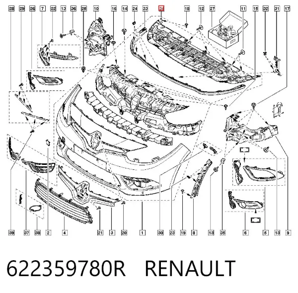 Kaput keçesi Renault Fluence L3