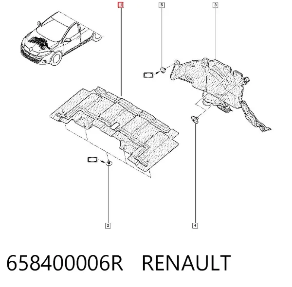 Kaput keçesi Renault Megane III