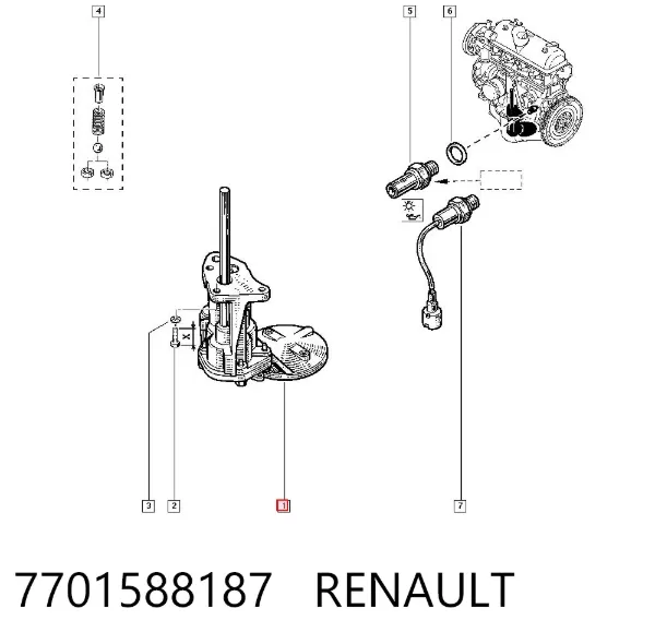 Yağ pompası Renault 19 I