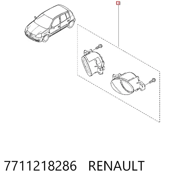 Sis farı Renault Clio II